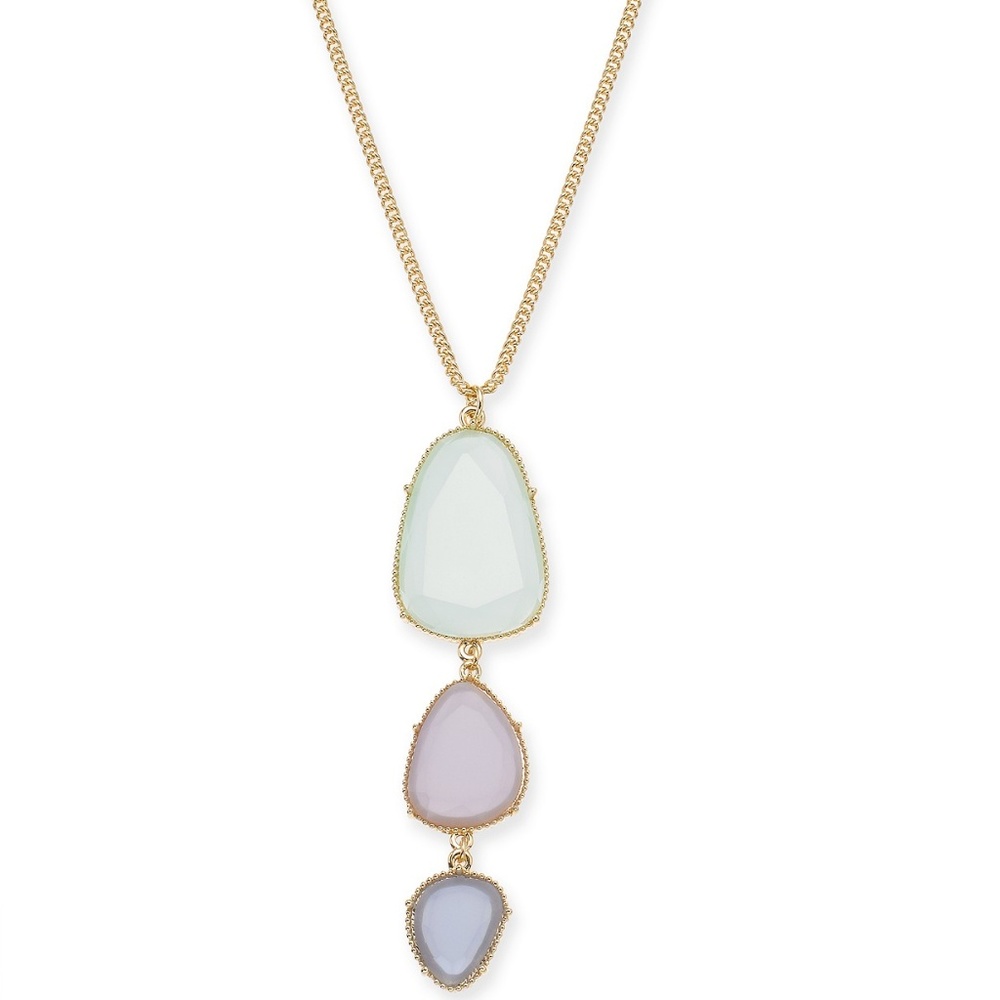 *Host Pick* NWT! INC Gold-Tone Triple Drop Pendant Necklace